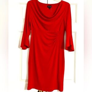 Dress in gorgeous red color. Form fitted. Size 12
